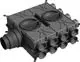 Wolf-Luftverteiler-DN125-180-16-Stutzen-DN75-mit-8-Verschlusskappen-2577596 gallery number 1